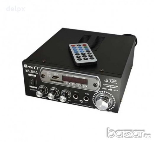 Караоке домашен аудио усилвател MA-005A, FM, SD, USB 2x30W 220V