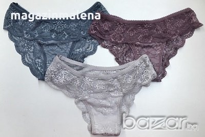 Jadea XS,S,M,L,XL черни,лилави,светлосиви италиански дантелени бикини Жадеа дантелено бельо  , снимка 4 - Бельо - 17868715