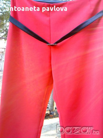 червен панталон , снимка 2 - Панталони - 13483341