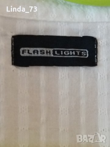 Дам.риза-"Flash Lights"-/памук/,цвят-бяла. Закупена от Италия., снимка 3 - Ризи - 22028669