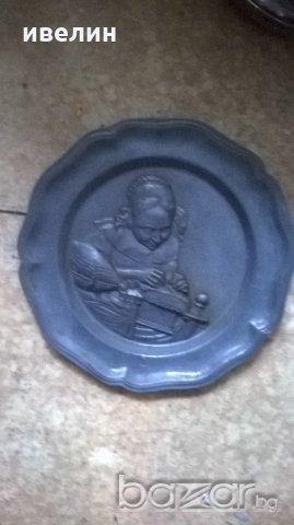 стара викторианска чиния за декорация 2, снимка 1 - Антикварни и старинни предмети - 20410051