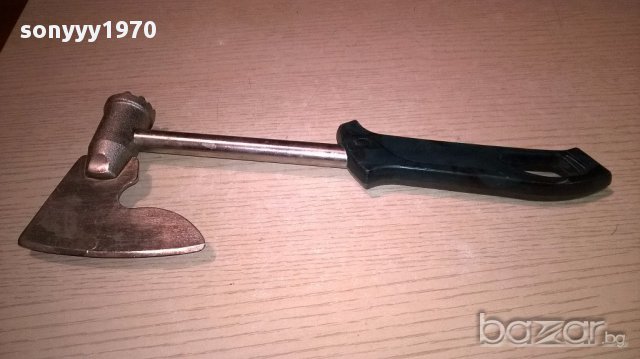 антика брадва/чук за месо или друго-33х12см, снимка 3 - Градински инструменти - 18052916