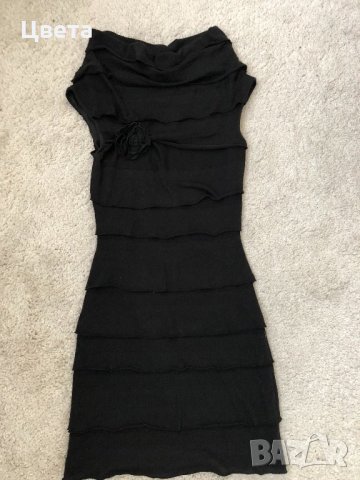 Черна рокля, снимка 1 - Рокли - 24159337