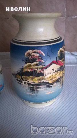 две керамични вази, снимка 4 - Вази - 12825192