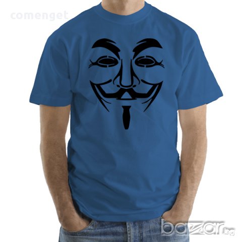 HALLOWEEN! Мъжки тениски ANONYMOUS VOICE ILLUMINATI! Поръчай с твоя снимка!, снимка 5 - Тениски - 12371999