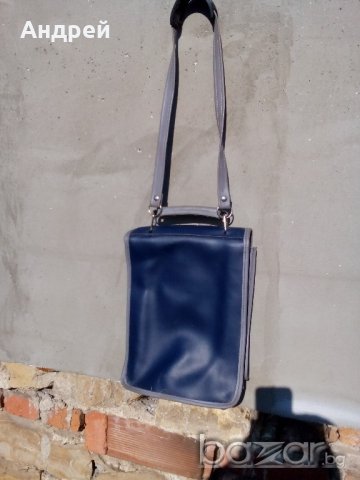 Стара кожена чанта, снимка 3 - Антикварни и старинни предмети - 19984819