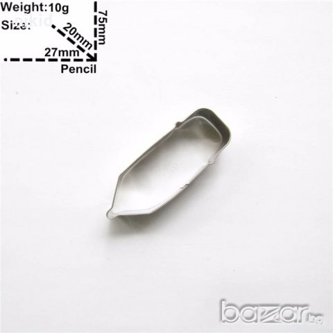 Молив метална форма резец украса торта фондан сладки др