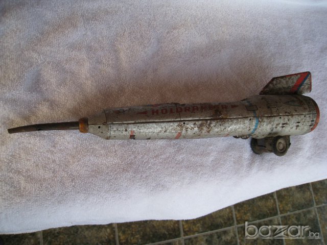 Стара метална играчка ракета Holdraketa., снимка 2 - Колекции - 13721381