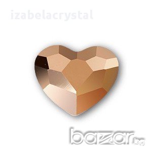Обеци Сваровски "heart " с винтчета Swarovski, снимка 3 - Обеци - 11368736
