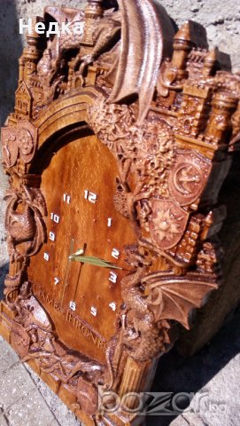 Часовници от дърво, дърворезба, за подарък , снимка 15 - Декорация за дома - 21416211