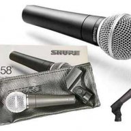 Вокален микрофон Shure Sm58 за караоке и презентации - кабелен , снимка 8 - Караоке - 12960166