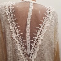 Tally Weijl блуза с дантелен гръб , снимка 1 - Блузи с дълъг ръкав и пуловери - 19408243