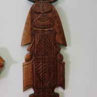 Дърворезба "Лазарка" от 1980 г. - махагон