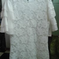 Бяла дантелена рокля - 60%, снимка 1 - Детски рокли и поли - 22114854