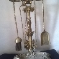 бароков комплек прибори за камина, снимка 1 - Антикварни и старинни предмети - 19539114