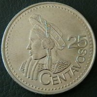25 центаво 2000, Гватемала, снимка 1 - Нумизматика и бонистика - 21479144