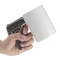 Керамична чаша за чай с дръжка пистолет чаша за подарък за мъж, снимка 2 - Чаши - 23835380