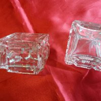 Комплект Свещници Шведско Кристално Стъкло, снимка 3 - Антикварни и старинни предмети - 25073804