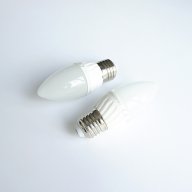 Лампа свещ LED енергоспестяваща с цокъл E27 220V 6W 4000K, снимка 1 - Крушки - 17441092