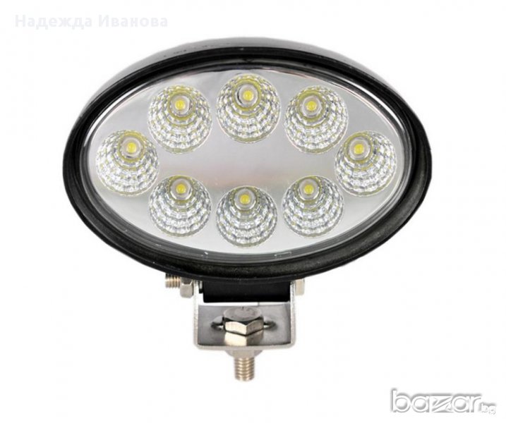 Мощен ЛЕД бар LED bar прожектори ОВАЛ , 24W , 10-30V , SG4724W, снимка 1