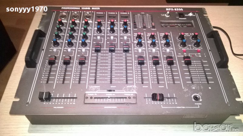Monacor mpx-8200 img stage line-professional stereo mixer-швеицария, снимка 1
