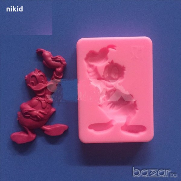 Доналд Дък патока силиконов молд форма за декорация торта фондан шоколад и др, снимка 1