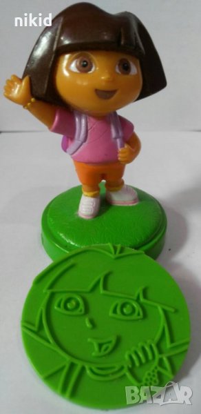 Дора Изследователката с отпечатък на основа фигурка пластмасова PVC за игра и украса торта топер, снимка 1