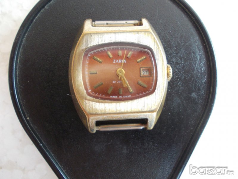 Часовник Заря - дамски с позлата. , снимка 1