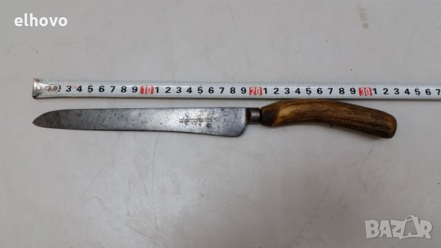 Нож с кокалена дръжка-christopher johnson western works sheffield, снимка 1 - Антикварни и старинни предмети - 26148342