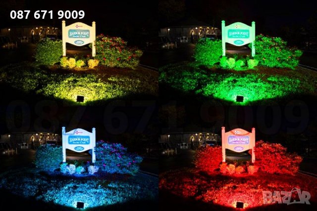 RGB Прожектор с смяна на цветовете, цветен с дистанционно фенер LED , снимка 11 - Прожектори - 23312121