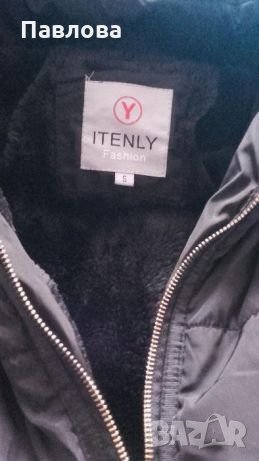 Дълго шушляково яке с топла подплата, снимка 3 - Якета - 22325340