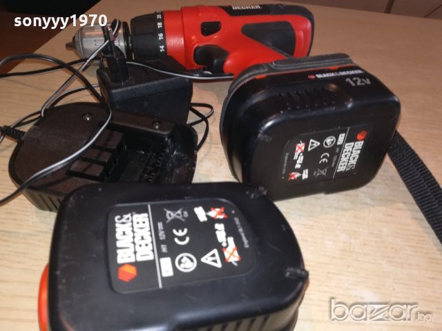 black & decker-с 2 батерии и зарядно-внос швеицария, снимка 7 - Други инструменти - 20549551