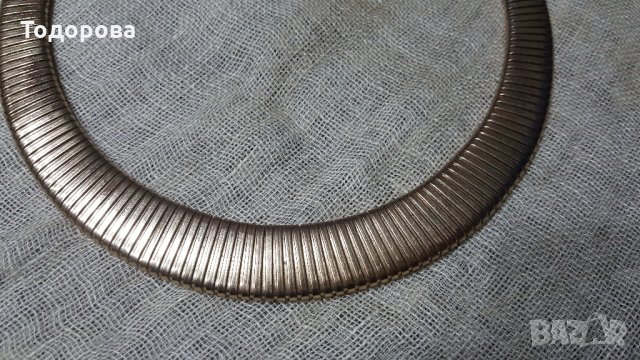 Старинна позлатена огърлица, снимка 3 - Антикварни и старинни предмети - 24115718