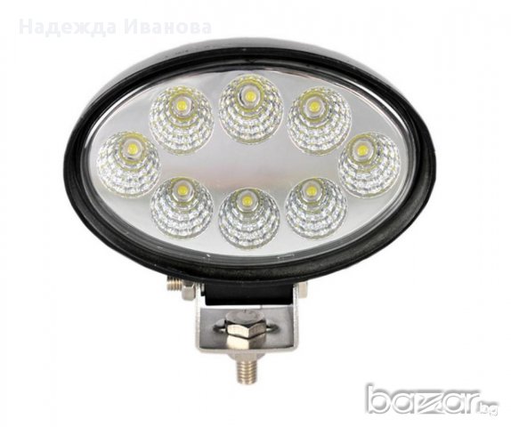 Мощен ЛЕД бар LED bar прожектори ОВАЛ , 24W , 10-30V , SG4724W