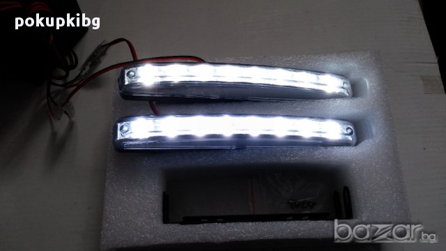 E4 Сертификат 2 x 8 Led лед Drl Дневни Светлини, Размери: 16см x 2см/led Drl Daytime, снимка 13 - Аксесоари и консумативи - 8699729