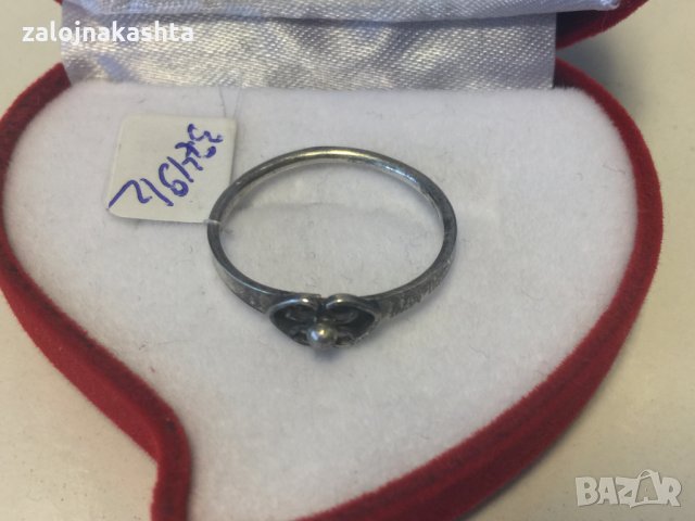 Сребърен пръстен-1,35гр/925, снимка 4 - Пръстени - 23750368