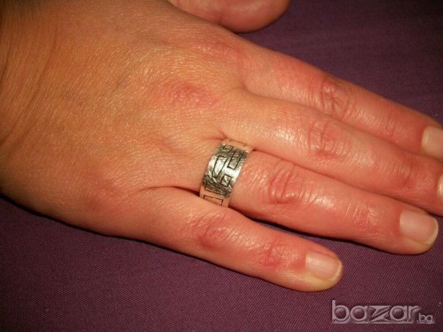 Сребърен пръстен, снимка 6 - Пръстени - 19723147