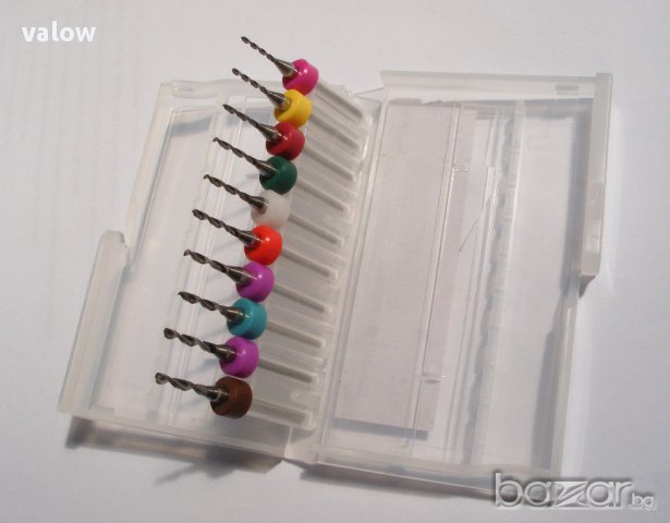 Карбидни твърдосплавни свредла Ф1.1 - 2.0 мм за Dremel Дремел cnc 