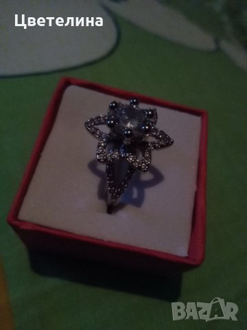  Пръстен с цирконии , снимка 3 - Пръстени - 25945408