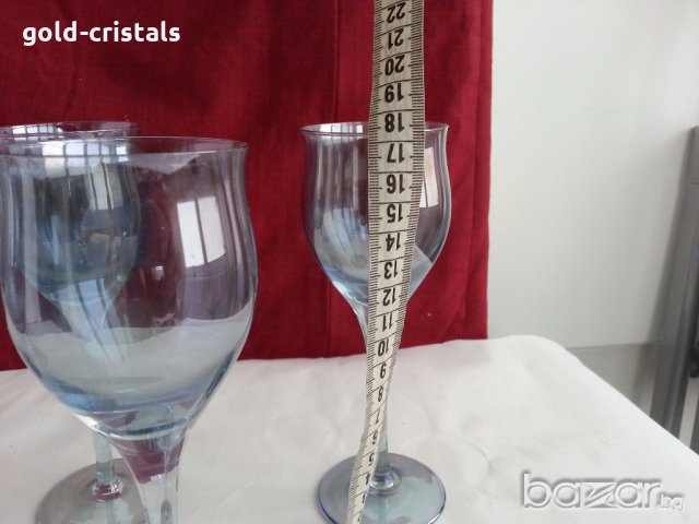 Ретро стъклени чаши за вино , снимка 7 - Антикварни и старинни предмети - 19796166