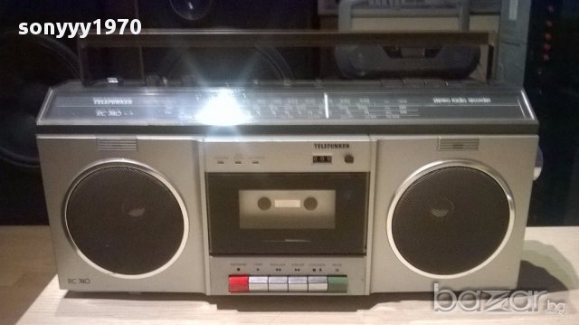 Telefunken rc-740 cassette/radio recorder-внос швеицария, снимка 2 - Радиокасетофони, транзистори - 15280891