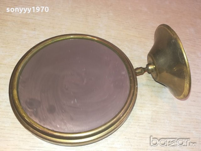 старо френско огледало-антика-мед/месинг-внос от франция, снимка 5 - Антикварни и старинни предмети - 20963710