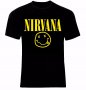 Nirvana Kurt Cobain Smiley Тениска Мъжка/Дамска S до 2XL, снимка 1 - Тениски - 14036528