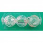 Комплект от 3 бр. полупрозрачни топки за окачване на елха - цветя. Изработени от PVC материал., снимка 1