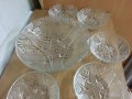 стари стъклени купички и купа , снимка 3