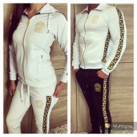 Мъжки и дамски спортени екипи Versace бели, снимка 1 - Спортни дрехи, екипи - 19573136