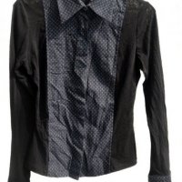 RAYURE Paris BRITNEY черна дамска риза Произведено във Франция размер 40, снимка 1 - Ризи - 23439229