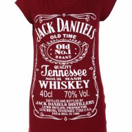 Винена тениска Jack Daniels, снимка 1 - Тениски - 7077645