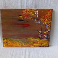"Есен"-картина авторска ,акрил на подрамка 30лв, снимка 1 - Картини - 23567998