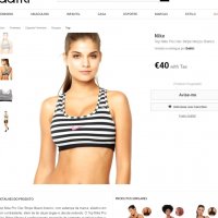 Nike Pro Classic Stripe Mezzo Bra , снимка 3 - Корсети, бюстиета, топове - 25989271